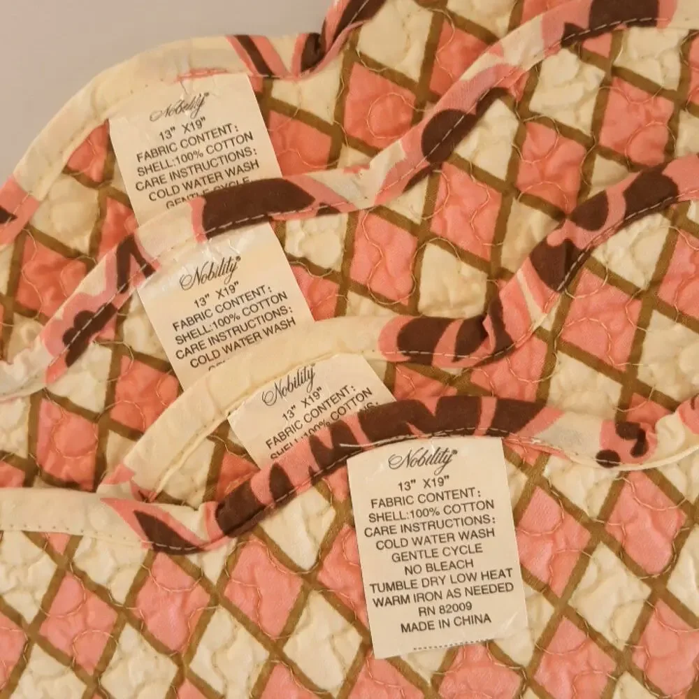 Quilted Reversible Placemats Set